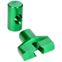 brake cable adjuster set M6 aluminum green - universal IP52592