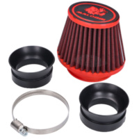 Lufi Luftfilter Malossi Red Filter E18 Racing 42 / 50 / 60mm gerade rot-schwarz für Dellorto PHBH, Mikuni, Keihin Vergaser M.041