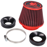 Lufi Luftfilter Malossi Red Filter E18 Racing 60mm gerade mit Gewinde, rot-schwarz für PHBG 15-21, PHBL 20-26 Vergaser M.0417254