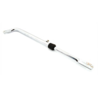 Exhaust bracket, adjustable length 325mm to 470mm Mounting hole diameter 10mm fo