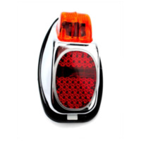 Tail light metal housing height 140mm width 75mm hole spacing 98mm for Miele, DKW, NSU Göricke, Gritzner, Zündapp, Kreidler, Her