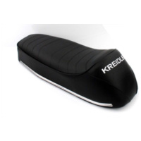 Seat bench Kreidler height 150mm width 240mm length 600mm mounting holes distance 130mm mounting front to rear 225mm for Florett