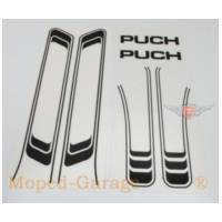 Aufkleber Satz für Tank, Rahmen PVC schwarz für Puch Maxi MG00008304