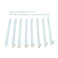 Spoke set 17 pieces 160 mm chrome for Puch Monza MG00021172
