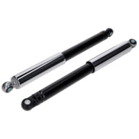 Federbeine Chromhülsen IMCA 2 Stück 370mm 10mm 150mm Schwarz für Kreidler Florett K54 Eiertank Moped Mokick MG00025237