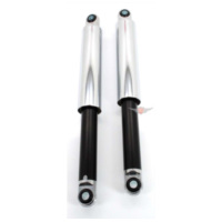 Struts chrome sleeves IMCA 2 pieces 380mm 10mm 200mm black for Kreidler Florett K54 egg tank moped mokick MG00025302