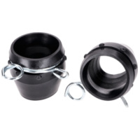Gabel Gummis Länge 45mm Montagedurchmesser oben 31mm unten 35mm Farbe Schwarz für MBK Typ 51 Mofa Moped MG00026303