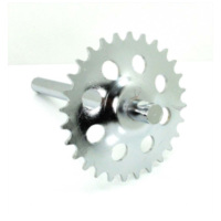 Bottom bracket shaft moped total width 200mm shaft diameter 16mm for Puch Maxi, moped MG00027356