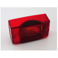 Rear light glass ULO height 80mm width 135mm for Zündapp, for: Kreidler, Hercule