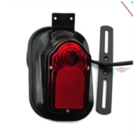 Rücklicht Kennzeichenhalter 150mm 85mm 100mm 50mm 6 Volt 12 21 Watt 5 für Harley, Chopper, Motorrad Umbau MG00055218