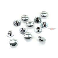 Cover caps for hexagon socket M10 screw head chrome 12 pieces for moped mokick MG00065479