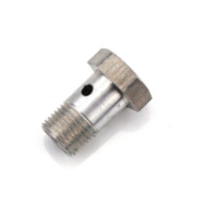 Screw for connection for fuel 50-125 for Bing carburetor type 1/9.5/4, 1/11/42 for Zündapp GTS C50 Sport 442, Automatic Moped Mo