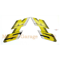 Tank sticker 2 pieces colors black yellow white for Honda MT 5 Mokick MG00083136