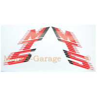 Tank sticker 2-piece colors black red white for Honda MT 5 Mokick MG00083138
