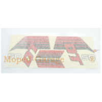 Aufkleber Tank Satz schwarz rot für Yamaha DT 50 Mokick 1983-1985 MG00083140