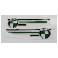 Sticker set 2 total length approx. 210mm high 55mm for Puch VZ 50 Mokick Dakota MG00083177