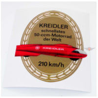Sticker reprint dimensions: high approx. 78mm, wide 70mm for moped mokick MG00083192