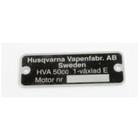Typenschild Nachbau 50mm Breite 18mm Höhe für Mofa Mokick MG00083272