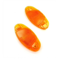 Spoke reflectors 2 pieces 80mm x 35mm 2.00mm 60mm for moped, moped, mokick, bicycle MG00083297