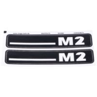 Aufkleber Satz MOGA 2 Stück 105mm x 21mm für Hercules M MG00083390