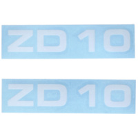 Sticker set MOGA 2 parts width 95mm height 17mm for Zündapp ZD 10 moped MG00083445