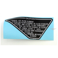 Air filter sticker dimensions 100 x 49mm for Honda MT 5, 50, 8, 80, MB 80 MG00083475