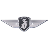 Leg shield emblem 107mm x 45mm hole spacing 36mm for Zündapp R 50, RS KS C Sport Combinette, Super Combinette MG00083487