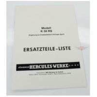 Parts catalog supplement for Hercules K 50 Super Sport MG00086194