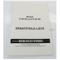 Ersatzteilliste Teile Katalog Fahrwerk für Hercules K 50 SX RX Kleinkraftrad MG00086200