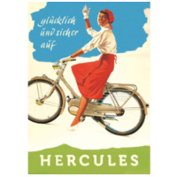 Advertising poster for: Hercules 42 cm high 29 wide for moped type 214 MG0008645