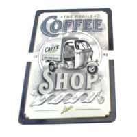Metal sign Coffee 300mm high 200mm wide for moped mokick MG00086577