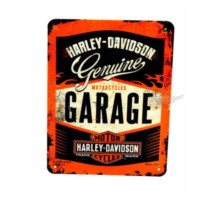 Sign Sheet metal High approx. 200mm wide 150mm Strong colors for Harley MG00086591