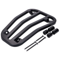 Top Case Träger / Gepäckträger Durchstieg Moto Nostra, schwarz matt, CNC für Vespa Primavera 50-150ccm, Sprint 50-150ccm MN4806M