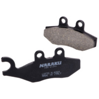 Bremsklötze brake pads Naraku organic for Piaggio X7, X9, X-Evo, MP3, for: Vespa 946, GTS, G
