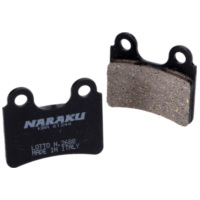 brake pads Naraku organic for Italjet Jet-Set, Peugeot Elystar, Yamaha DT NK430.45