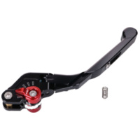 front brake lever Puig 3.0 adjustable, extendable folding - black red PUI14-NNR