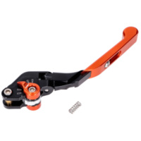 brake lever Puig 3.0 front adjustable, foldable, adjustable length - orange black PUI14-TNT