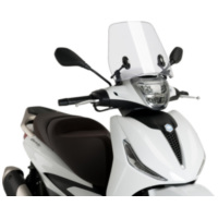 windshield Puig Trafic transparent / clear for Piaggio Beverly 300ie / 400ie 2022- PUI20222W