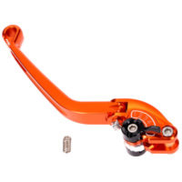 clutch lever / rear brake lever Puig 2.0 adjustable, folding - orange black PUI260-TN