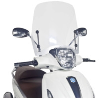 windshield Puig T.S. transparent / clear for Piaggio Beverly 125, 300 (11-14) PUI6265W