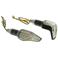 Indikator Blinker Set M10 LED schwarz Sidewinder Klarglas VC20068