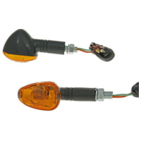 Indikator Blinker Set M10 schwarz Doozy orange, lang VC20113