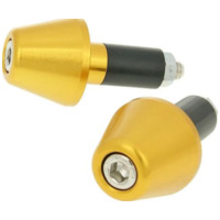 handlebar vibration dampers / bar ends short 13.5mm - gold-look VC21116