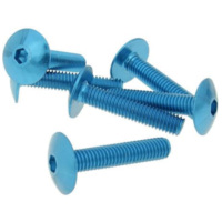 Bolzen Schraubensatz 6 Stück Verkleidung blau - M6x30 VC21245
