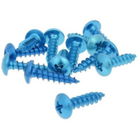 fairing screws anodized aluminum blue - set of 12 pcs - M5x20 VC21249