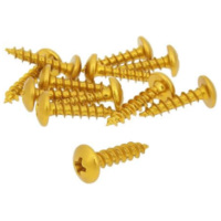 fairing screws anodized aluminum gold - set of 12 pcs - M5x20 VC21251