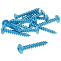 fairing screws anodized aluminum blue - set of 12 pcs - M5x30 VC21253