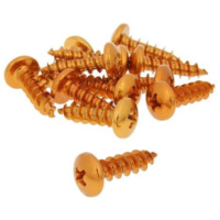 fairing screws anodized aluminum orange - set of 12 pcs - M6x20 VC21264