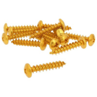fairing screws anodized aluminum gold - set of 12 pcs - M6x30 VC21267