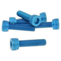 hexagon socket screw set - anodized aluminum blue - 6 pcs - M5x20 - styling VC21269